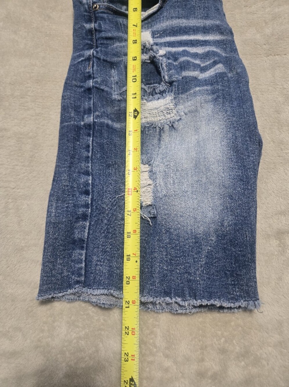 Carbon 2 Kobalt Distressed Denim Jean Shorts Mens Size 30 Inseam 11" - Picture 7 of 8
